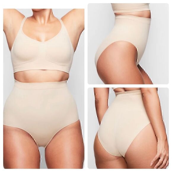NWOT Skims Sculpting Mid Waist Briefs 4X/5X in Clay - Picture 1 of 9